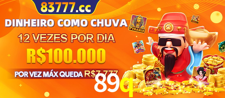 Banner do programa de recompensas Recomende para amigos do 89q, detalhando os bônus por convidar amigos, com prêmios que chegam a R$288.888.