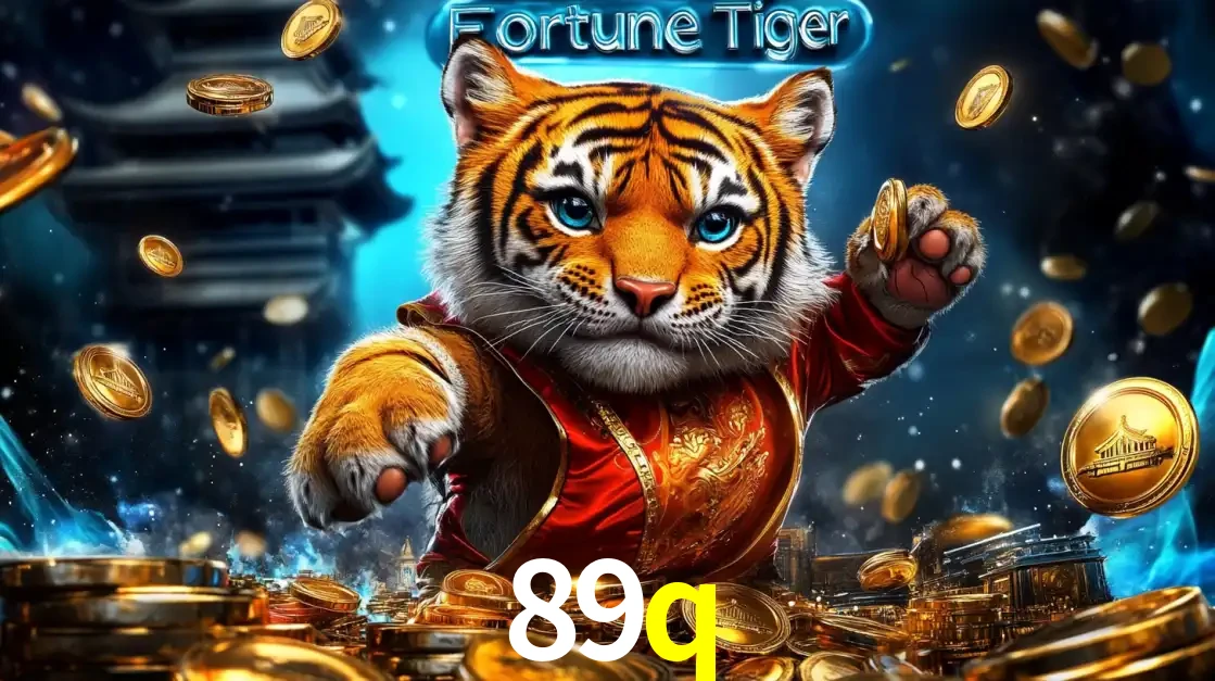 Imagem promocional do jogo de slot Fortune Tiger, com um tigre majestoso em traje tradicional cercado por uma fortuna em moedas de ouro, disponível agora no cassino 89q.